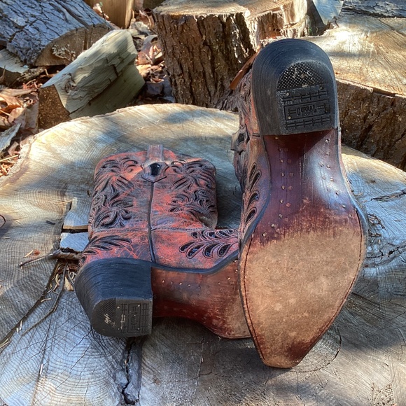 Corral Boots Beautiful Cutout Black Sequin Design Western Boho Boots - Picture 6 of 16